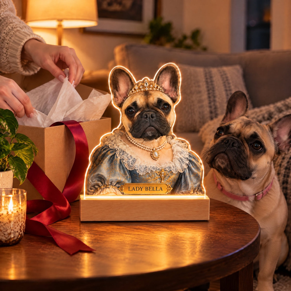 Royal Pet Portrait Night Light