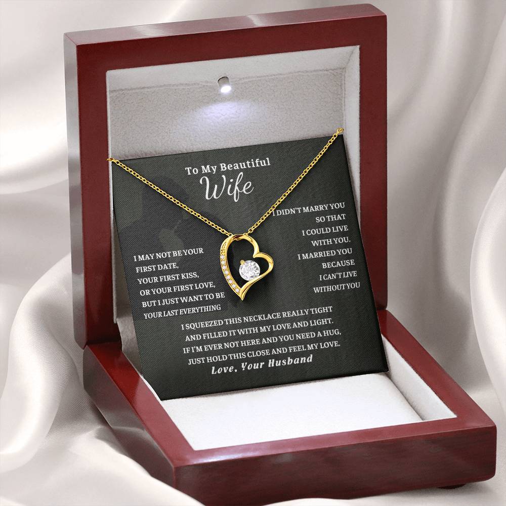 Gift For Wife, Wife Birthday Gift, Anniversary Gift For Wife, Wife Necklace , Love Card