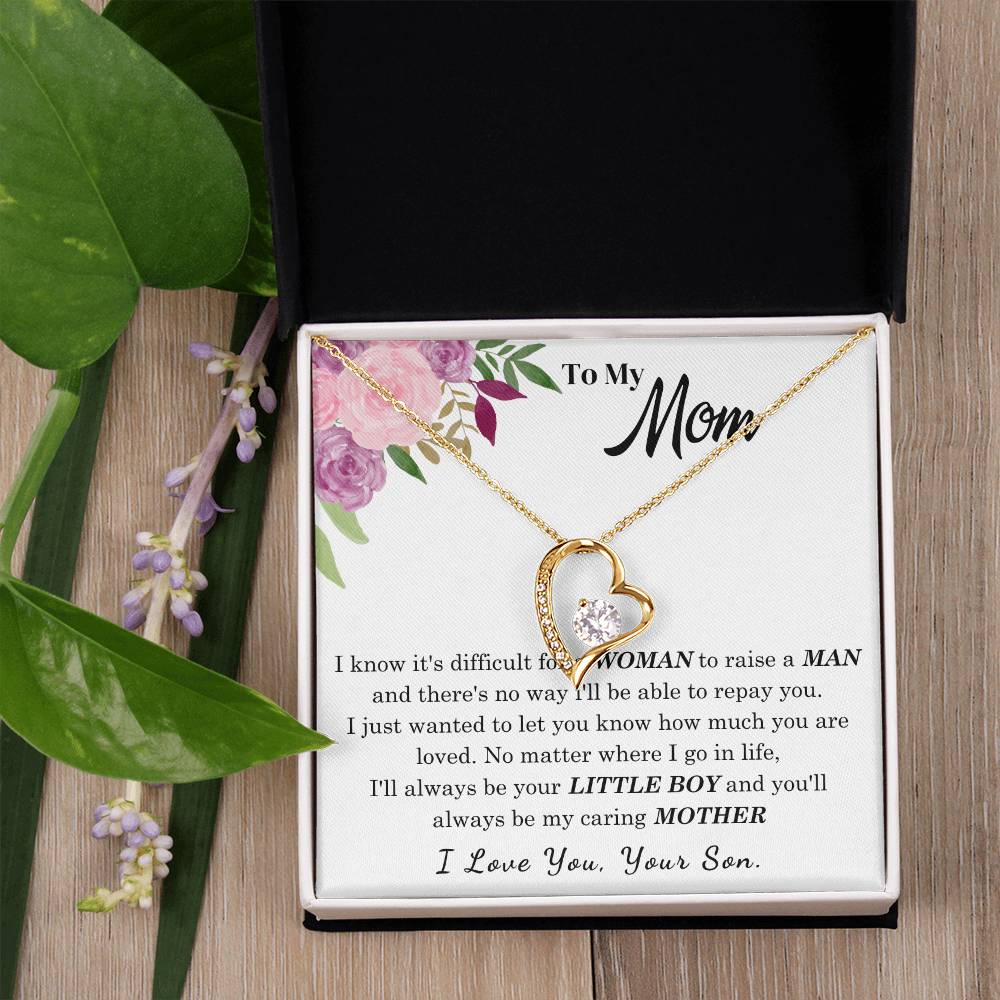 To My Loving Mother - I love you (Forever Love Necklace)