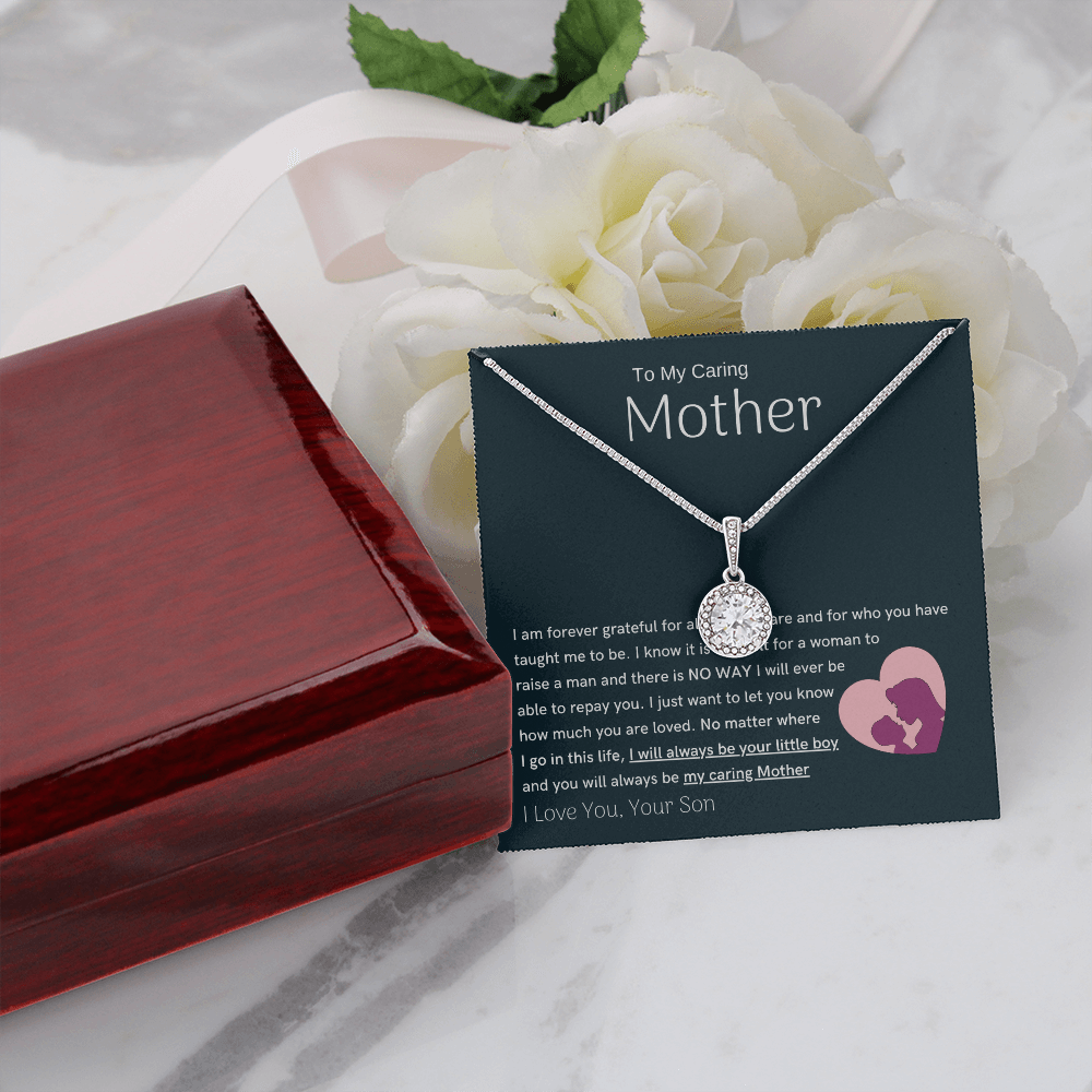 To My Loving Mother - You are my sunshine, I will always be your little boy (Extremely High Demand) - Eternal Hope Necklace