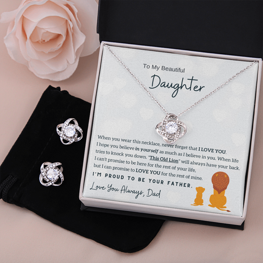 To My Daughter - I'm Proud To Be Your Father (Free Pair of Earrings Included)
