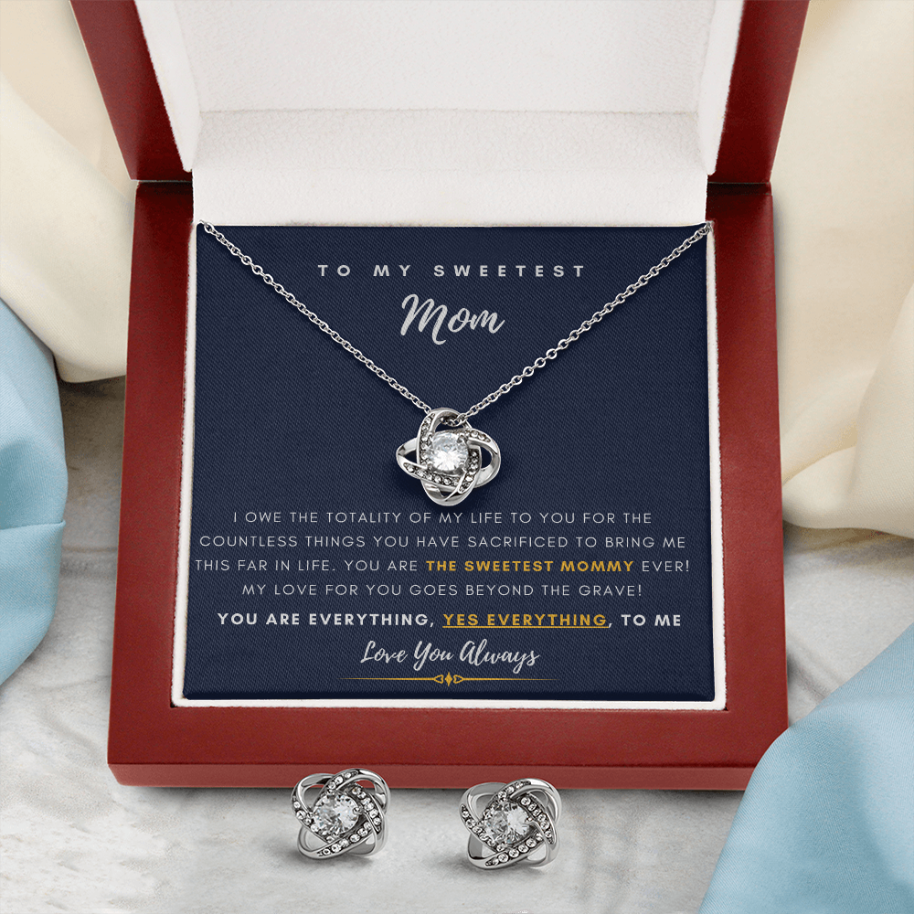 To My Sweetest Mom - You are every thing to me (Free Pair of Earrings Included)