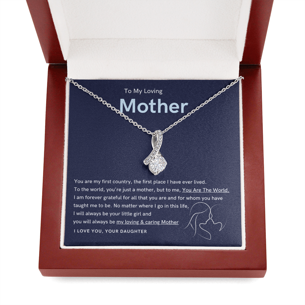 To My Loving Mother - You are the world to me (Limited Time Offer) - Alluring Beauty Necklace