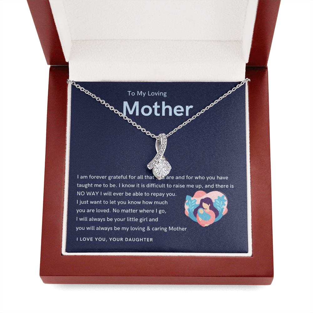 To My Loving Mother - You will always be my loving & caring Mother! (Limited Time Offer) - Alluring Beauty Necklace