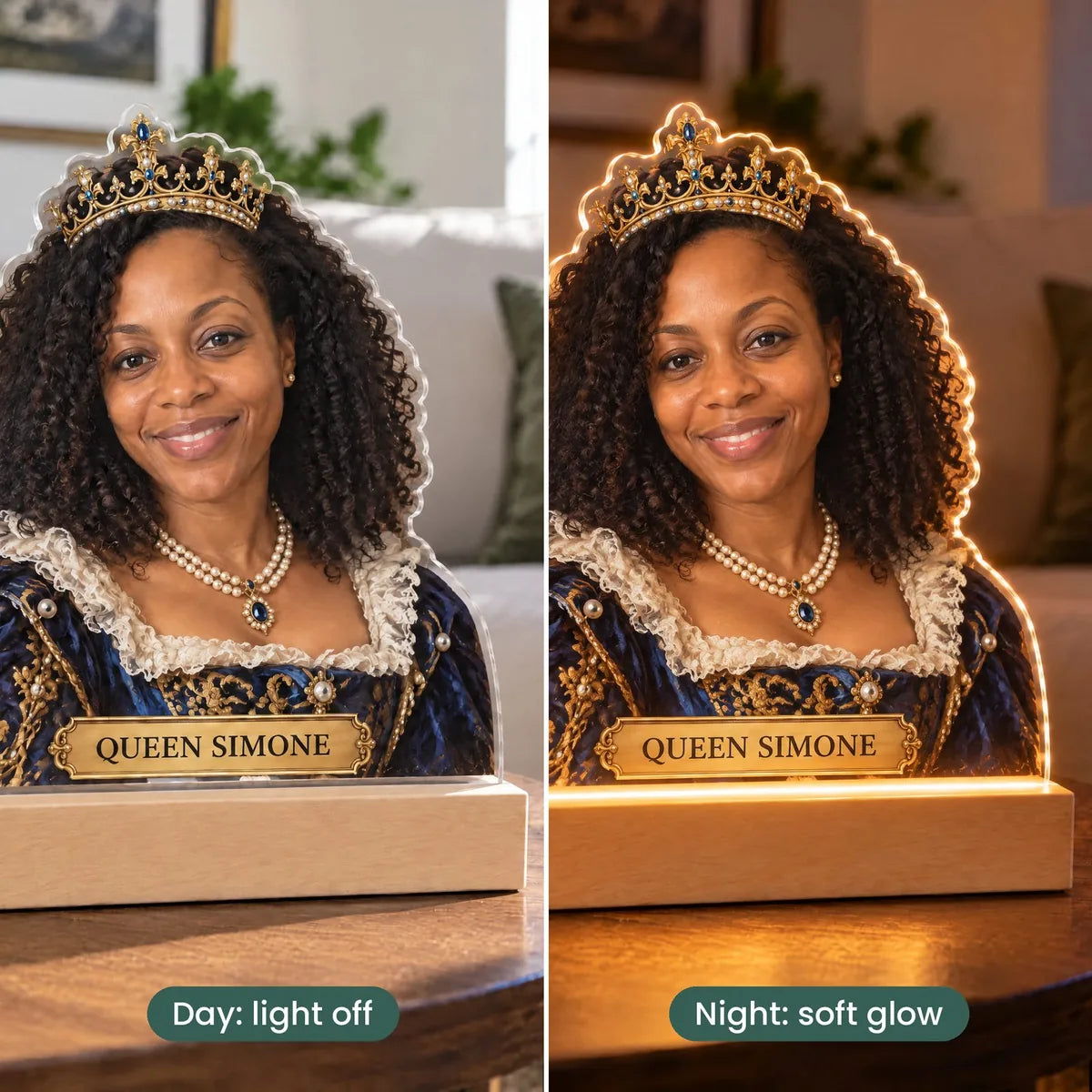 A painting by day, a glow by night