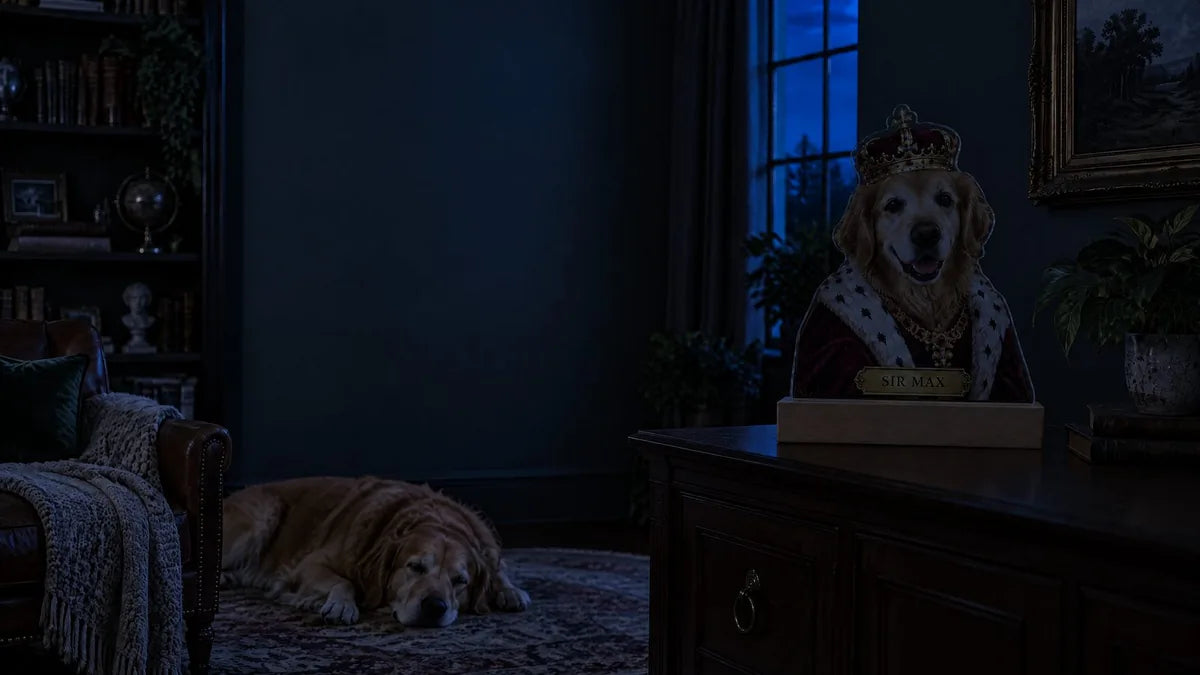 The same room with the light off