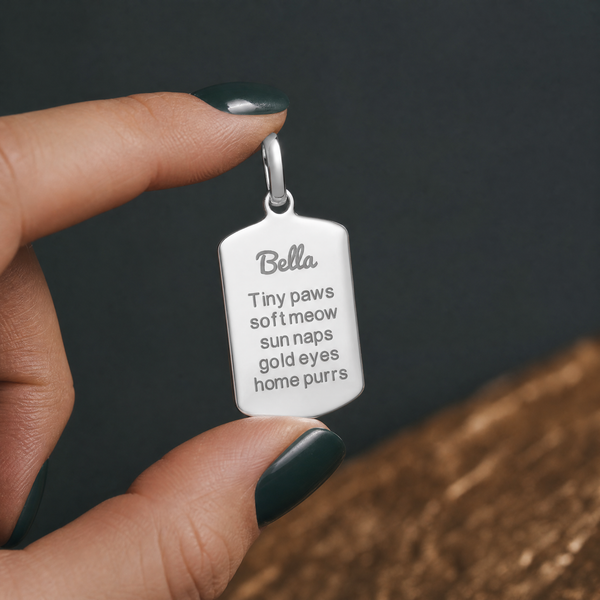 Custom Paw Squircle Necklace | 18K Gold Plated
