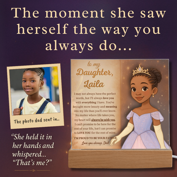 [Personalized] “To My Daughter” Acrylic Keepsake from Dad