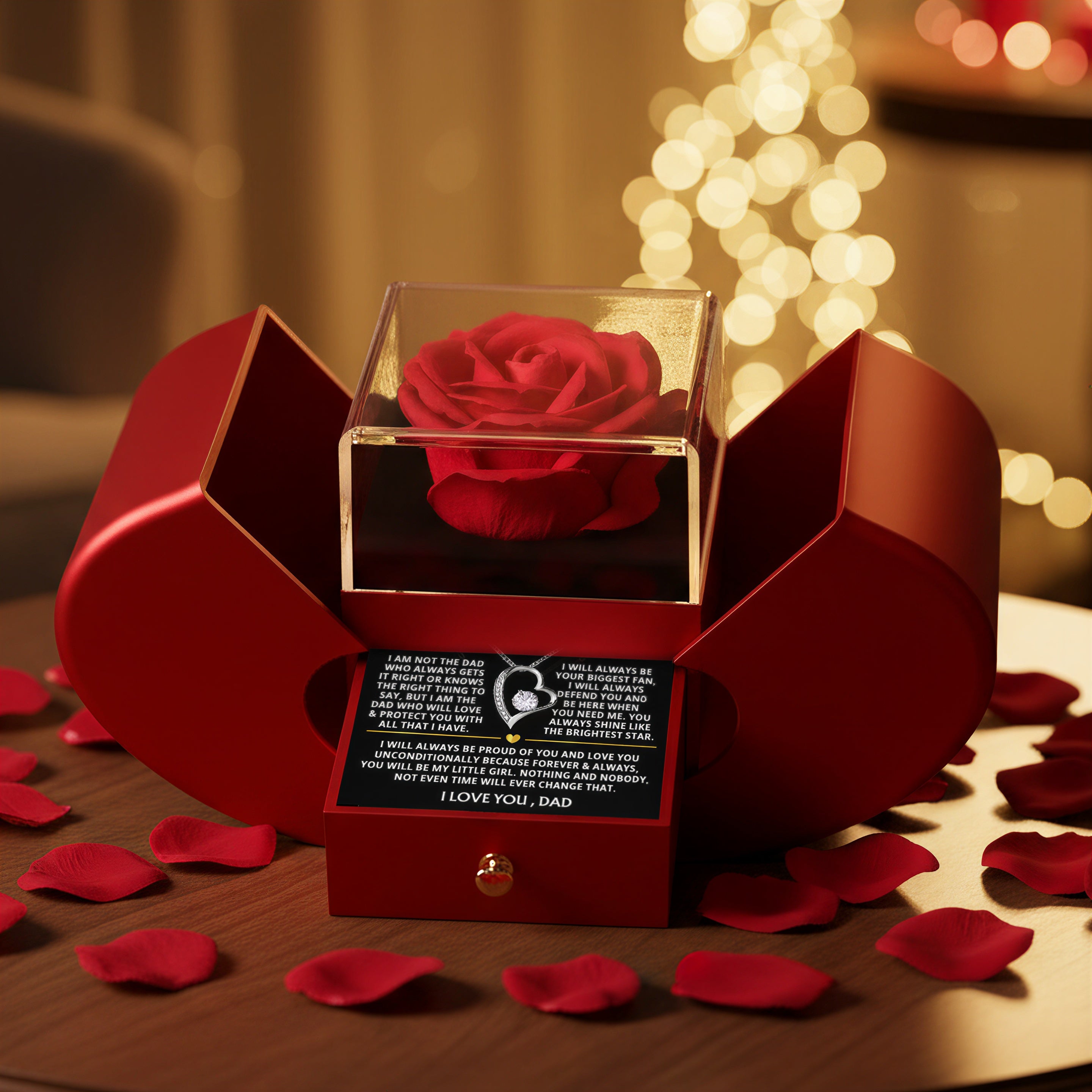 To Daughter - Love Dad - [Forever Rose Box]