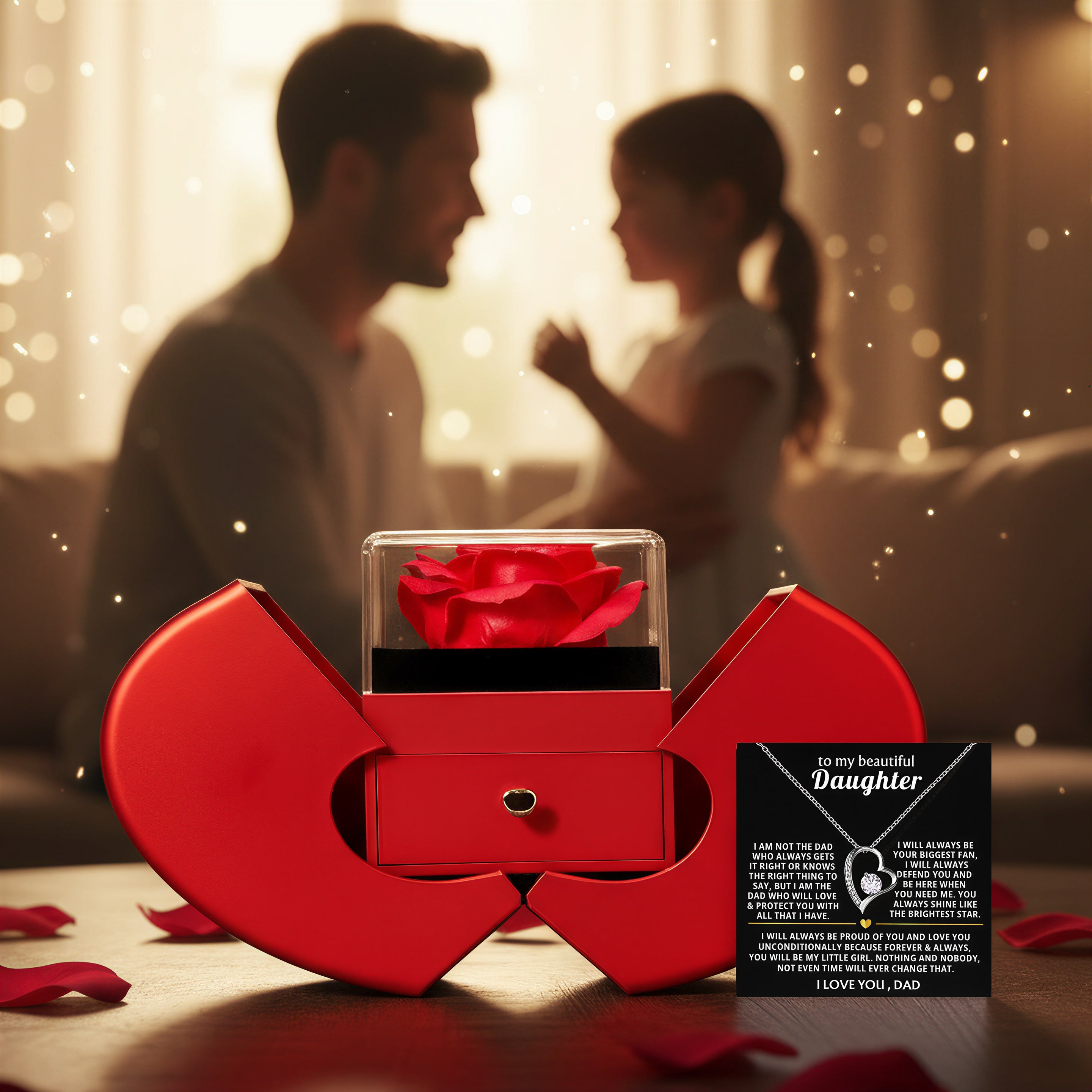 To Daughter - Love Dad - [Forever Rose Box]