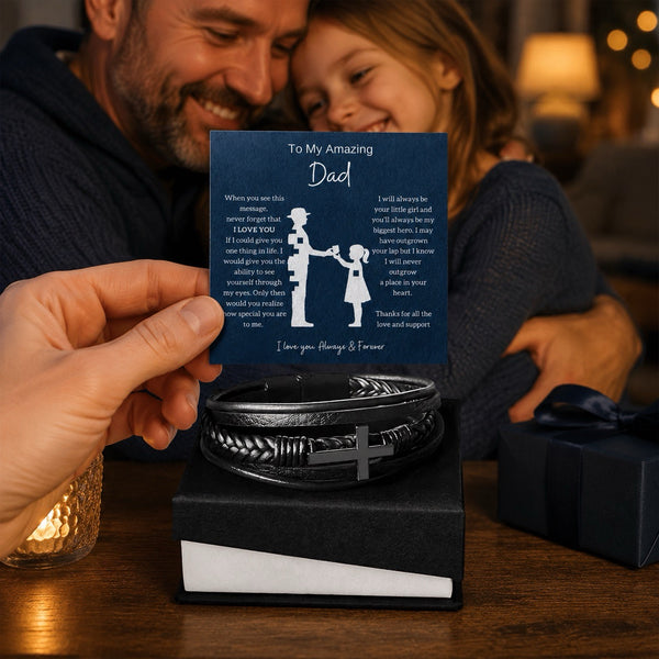 From Daughter To Amazing Dad - Cross Braclet