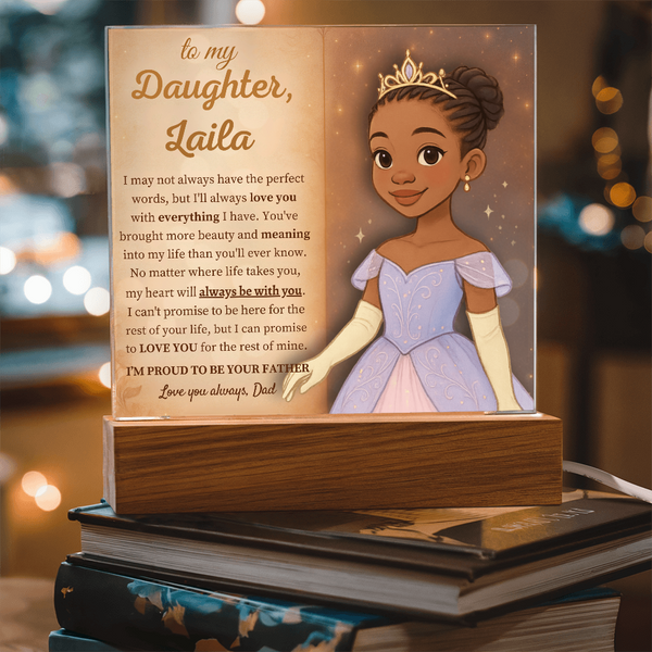 [Personalized] “To My Daughter” Acrylic Keepsake from Dad