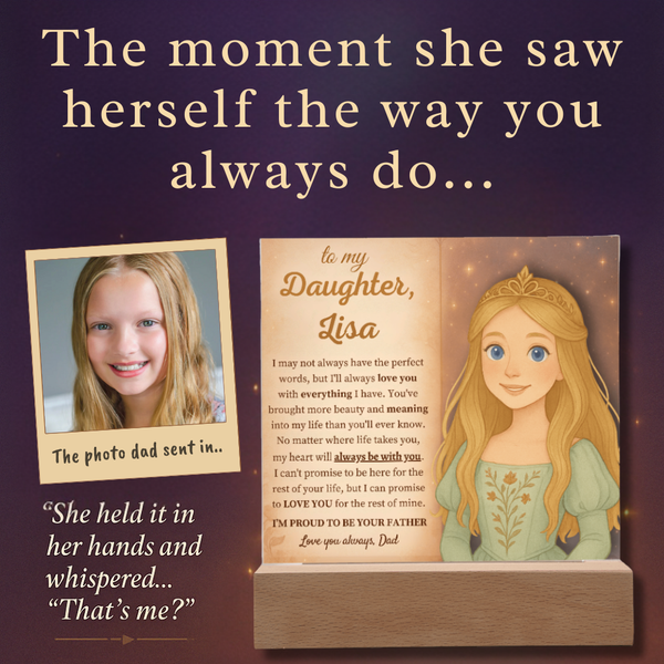 [Personalized] “To My Daughter” Acrylic Keepsake from Dad