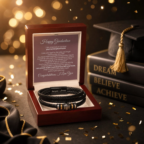 Happy Graduation, I am proud of you more than you will ever know - Love You Forever Bracelet