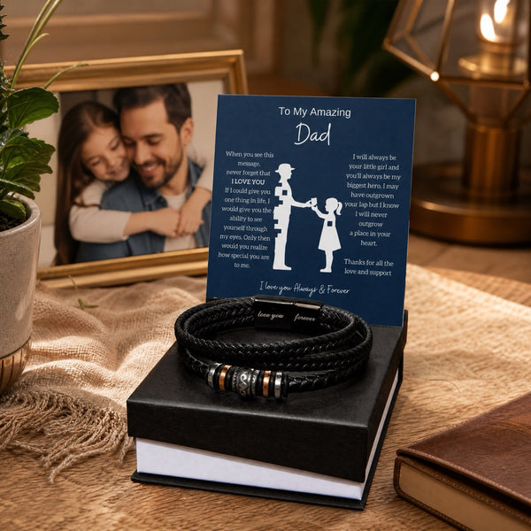From Daughter to Amazing Dad - Forever Love Braclet