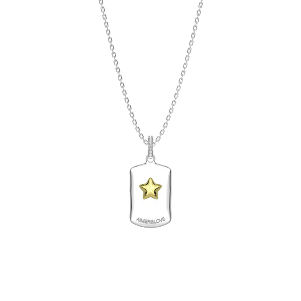 Paw Oval Pendant Necklace | 18K Gold Plated