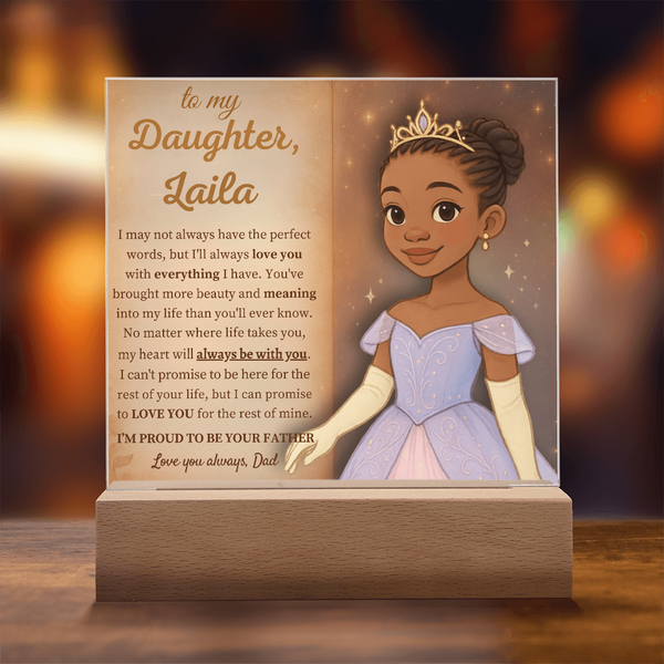 [Personalized] “To My Daughter” Acrylic Keepsake from Dad
