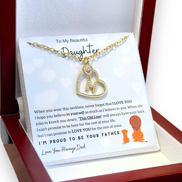 Endless Love Necklace - I'm Proud To Be Your Father [Custom Initial]