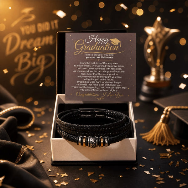 Happy Graduation, I am so proud of you and your accomplishments | Love You Forever Bracelet