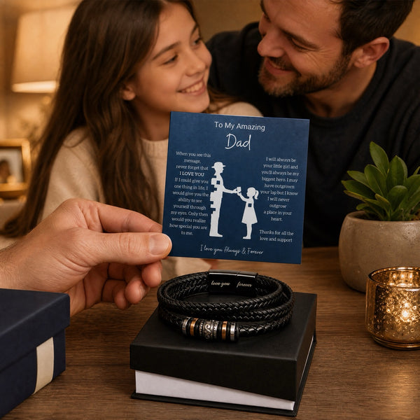 From Daughter to Amazing Dad - Forever Love Braclet