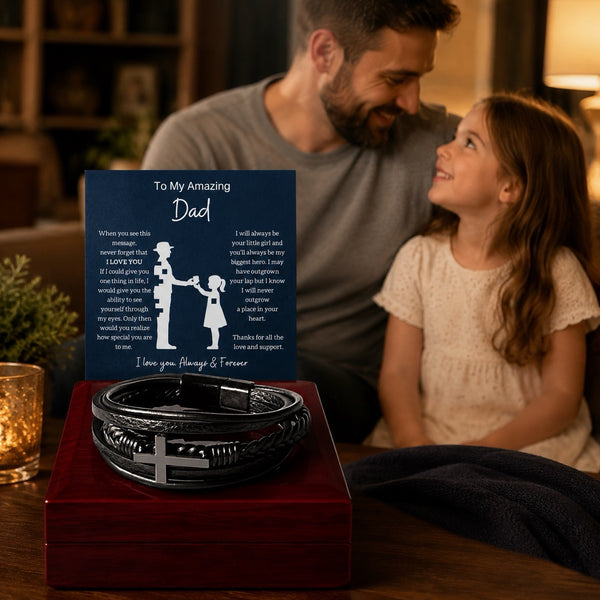 From Daughter To Amazing Dad - Cross Braclet