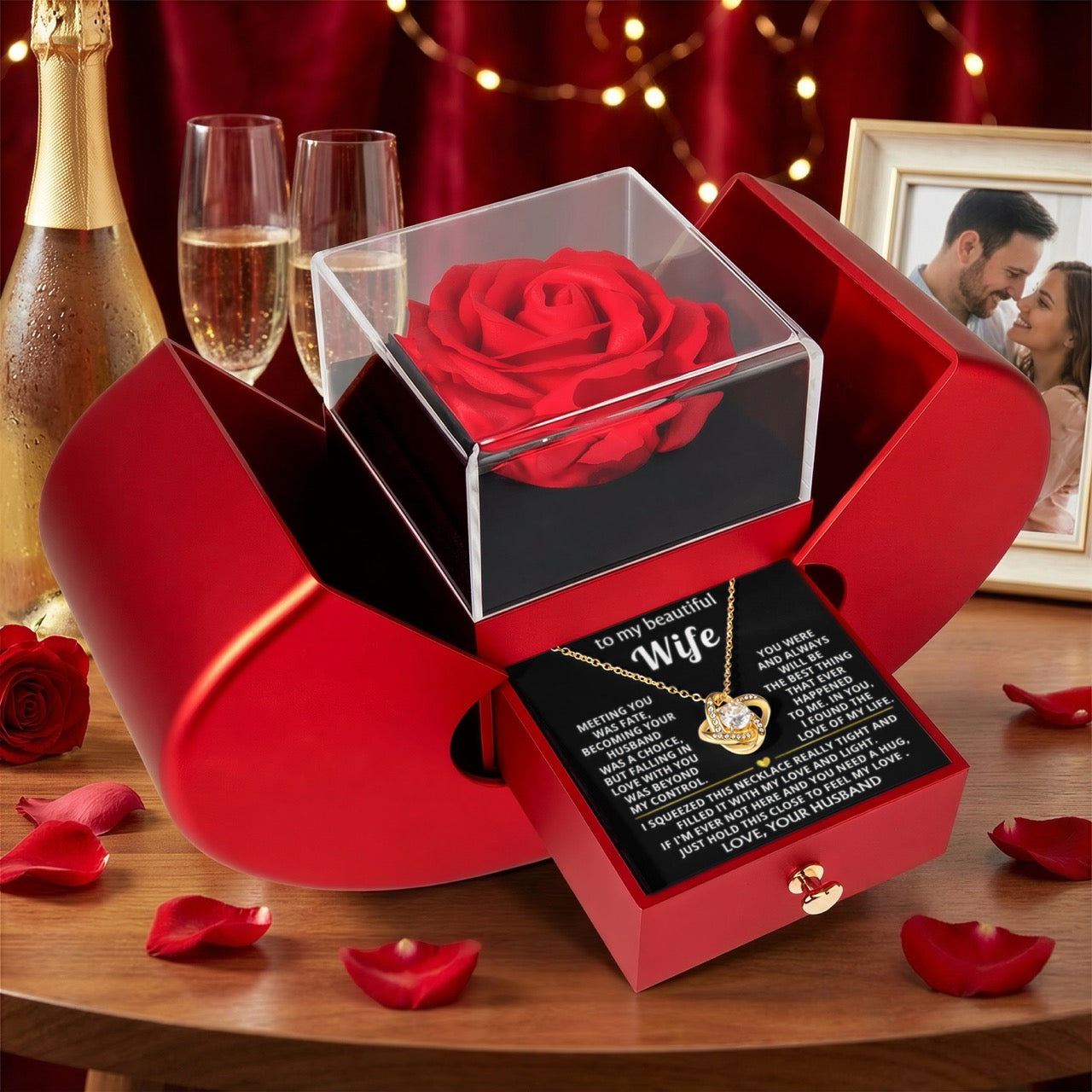 To Wife - Love Husband - [Rose Box]