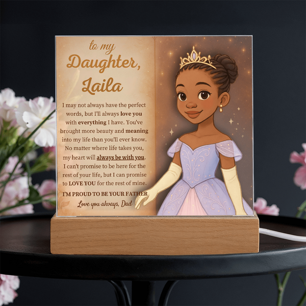 [Personalized] “To My Daughter” Acrylic Keepsake from Dad