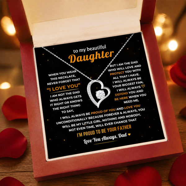To My Daughter, Dad Will Always Protect You - Forever Love