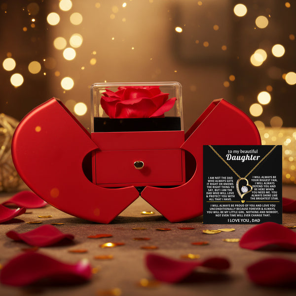 To Daughter - Love Dad - [Forever Rose Box]