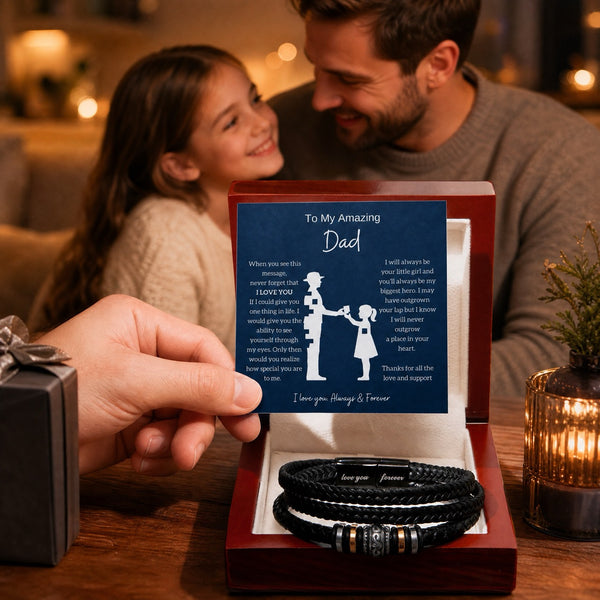 From Daughter to Amazing Dad - Forever Love Braclet