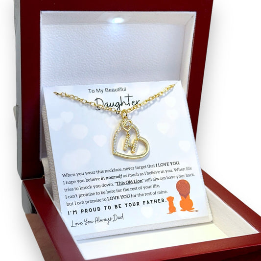 Endless Love Necklace - I'm Proud To Be Your Father [Custom Initial]