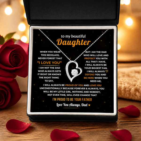 To My Daughter, Dad Will Always Protect You - Forever Love