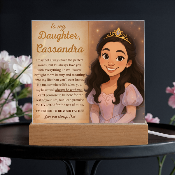 [Personalized] “To My Daughter” Acrylic Keepsake from Dad