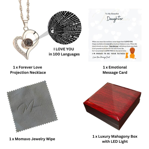 Projection Forever Love Necklace - I'm Proud To Be Your Father