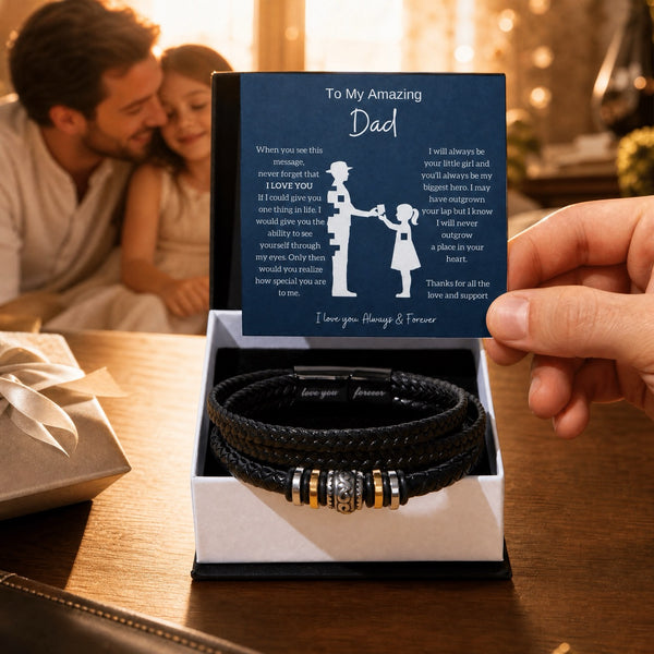 From Daughter to Amazing Dad - Forever Love Braclet