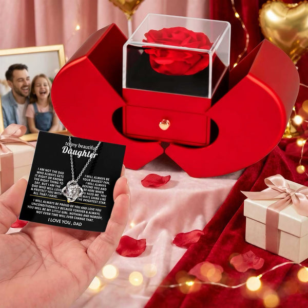 To Daughter - Love Dad - [Rose Box]