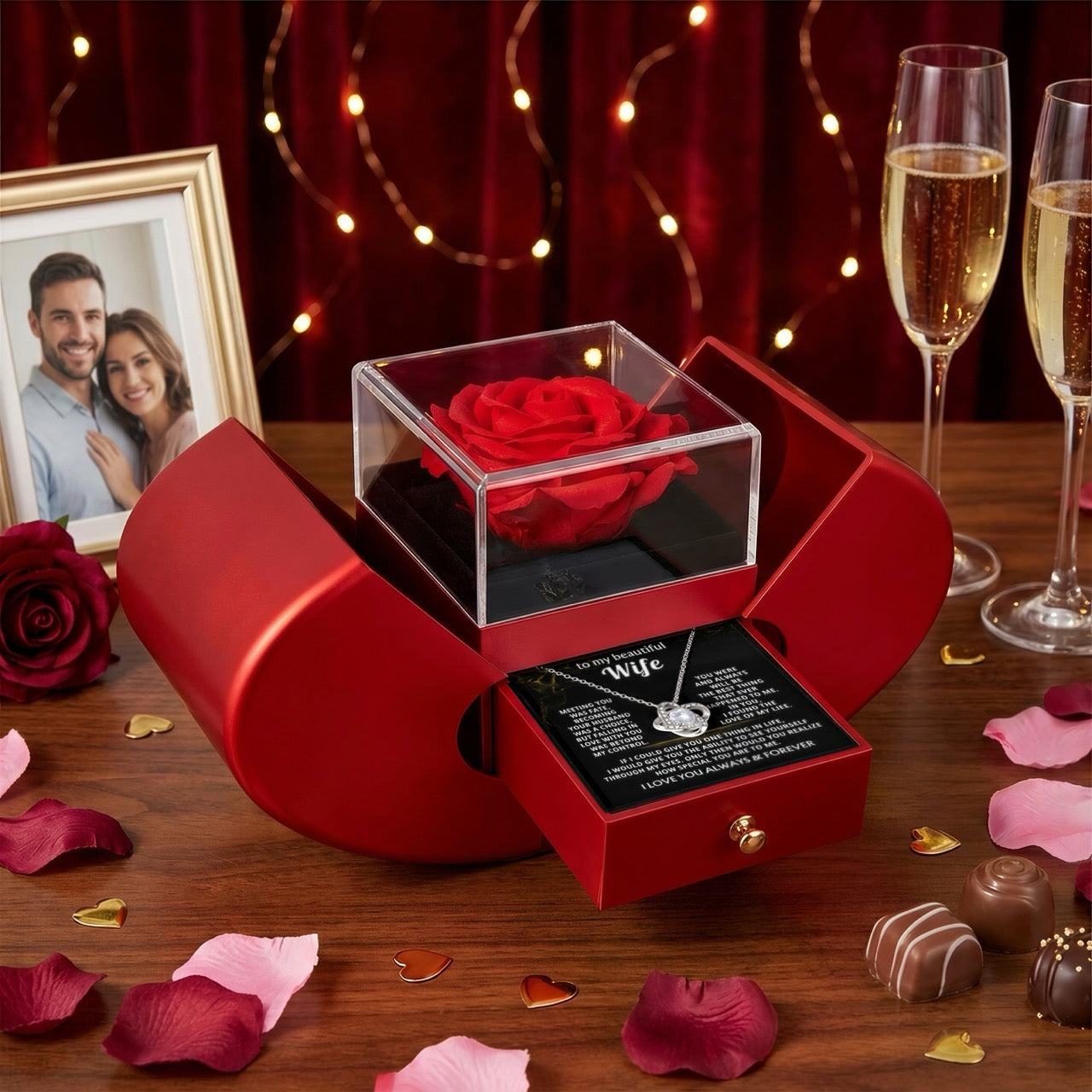 To Wife - Love Husband - [Rose Box]