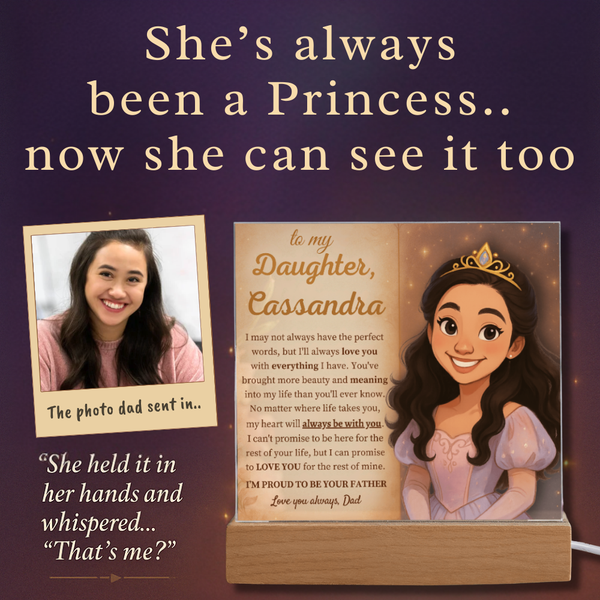 [Personalized] “To My Daughter” Acrylic Keepsake from Dad
