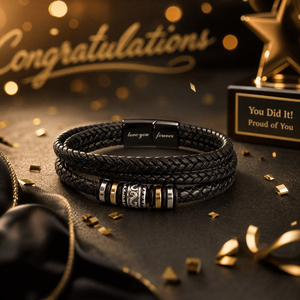 Happy Graduation, I am so proud of you and your accomplishments | Love You Forever Bracelet