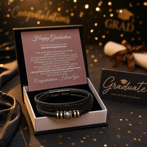 Happy Graduation, I am proud of you more than you will ever know - Love You Forever Bracelet