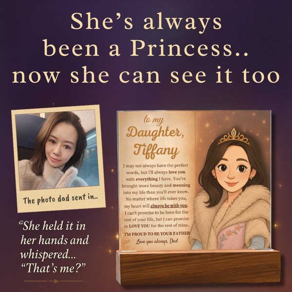 [Personalized] “To My Daughter” Acrylic Keepsake from Dad