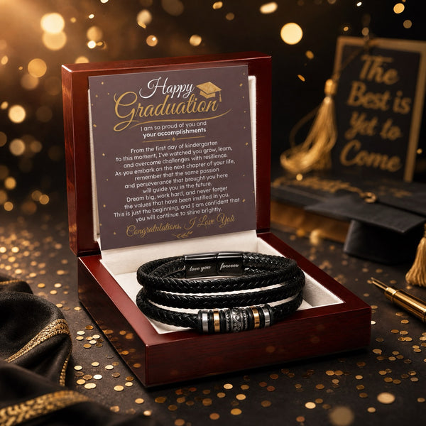 Happy Graduation, I am so proud of you and your accomplishments | Love You Forever Bracelet