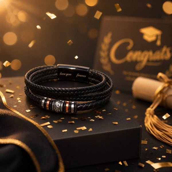 Happy Graduation, I am so proud of you and your accomplishments - Love You Forever Bracelet