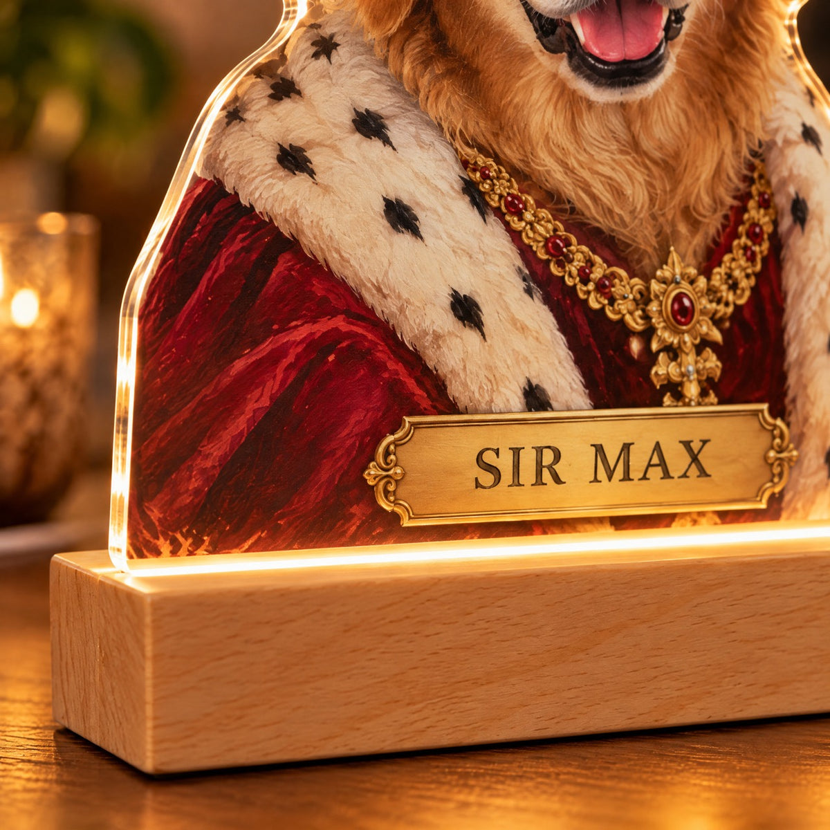 Royal Pet Portrait Night Light