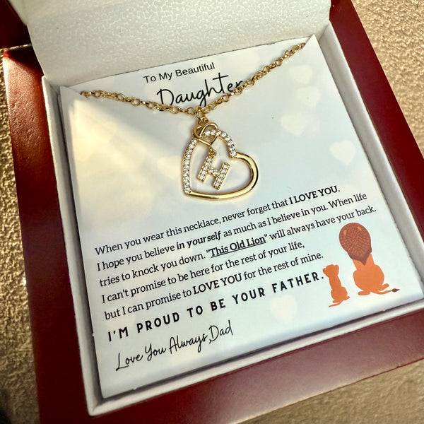 Endless Love Necklace - I'm Proud To Be Your Father [Custom Initial]