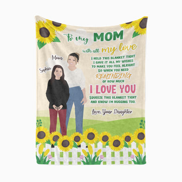 Personalized To My Mom Blanket From Daughter - Mother's Day Gift
