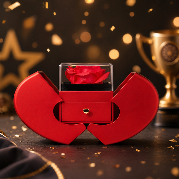 Happy Graduation, I am proud of you more than you will ever know - Red Heart Rose Box