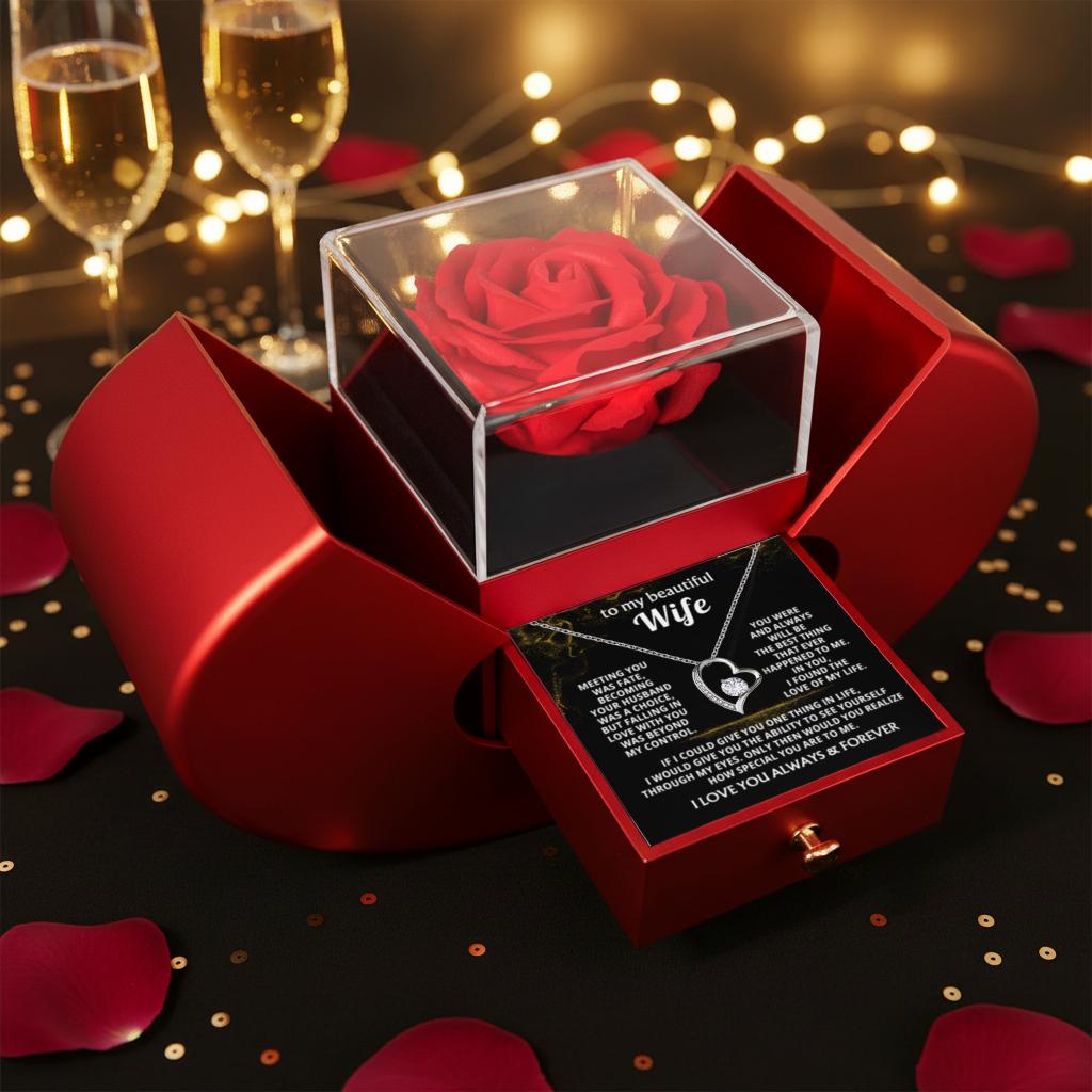 To My Beautiful Wife - I Love You Forever - [Forever Rose Box]