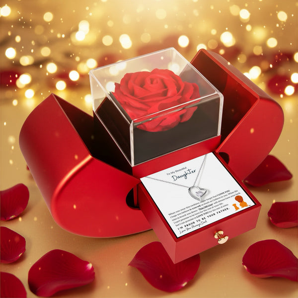 To My Daughter - Never Forget That I Love You - [Forever Rose Box]