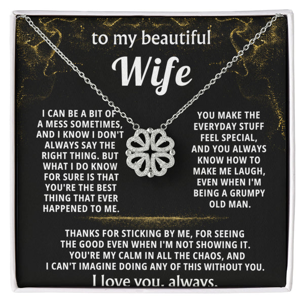 To My Wife, You're the best thing that happened to me. — [Lux] - Magnetic Hearts Necklace